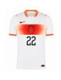 Moške Nogometnih dresov Nizozemska Denzel Dumfries #22 Gostujoči SP 2026 Kratki rokavi Moške Nogometnih dresov Nizozemska Denzel Dumfries #22 Gostujoči SP 2026 Kratki rokavi